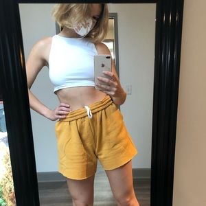 Yellow Sweatshorts